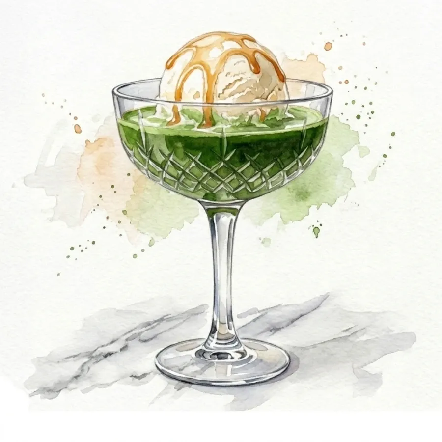 Affogato Matcha — Oie Café & Cocktail, Antalya