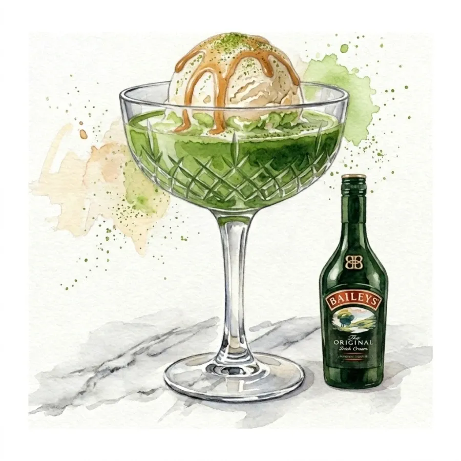Baileys Affogato Matcha — Oie Café & Cocktail, Antalya