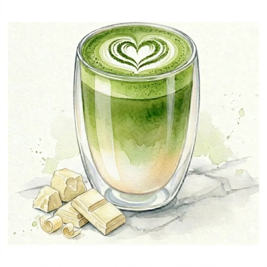Beyaz Çikolatalı Matcha Latte — Oie Café & Cocktail, Antalya