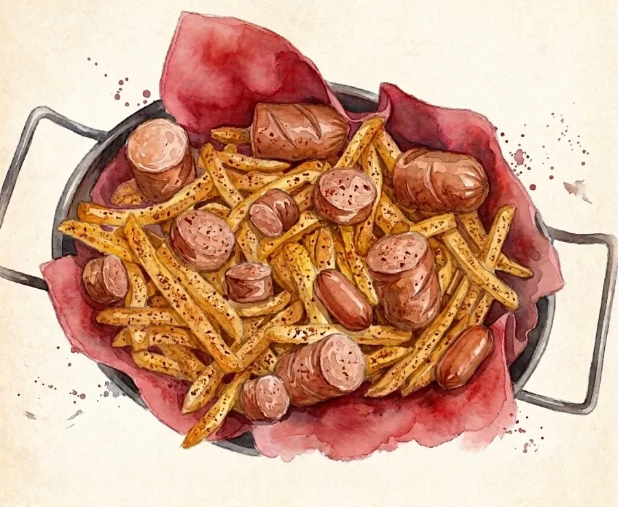 Crispy Kajun Patates — Oie Café & Cocktail, Antalya
