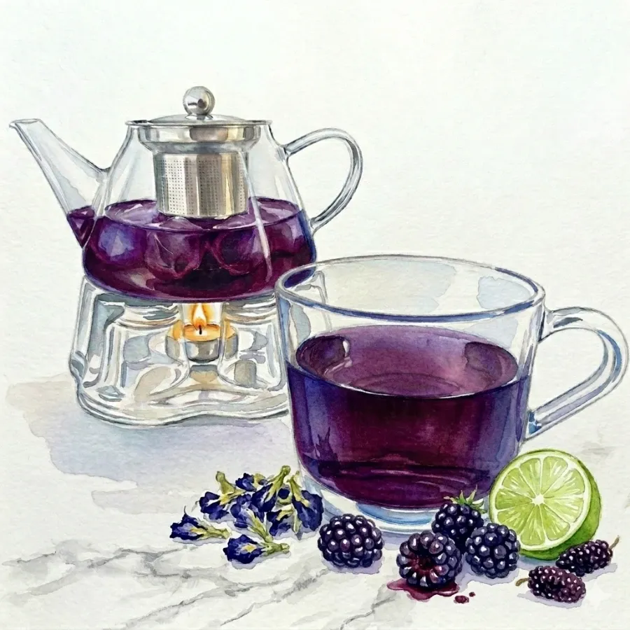Magic Purple Tea — Oie Café & Cocktail, Antalya