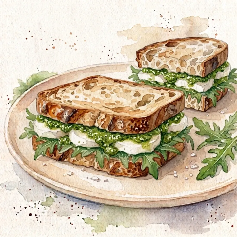 Mozarellalı Pesto Sandviç — Oie Café & Cocktail, Antalya