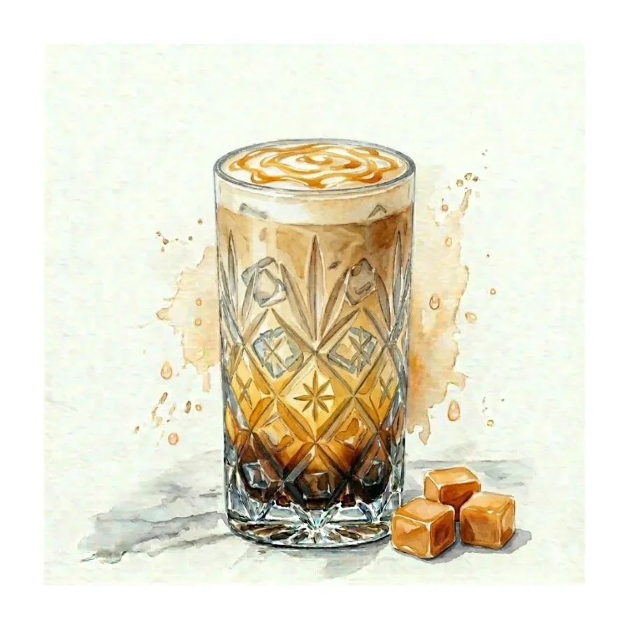 Soğuk Karamel Latte — Oie Café & Cocktail, Antalya