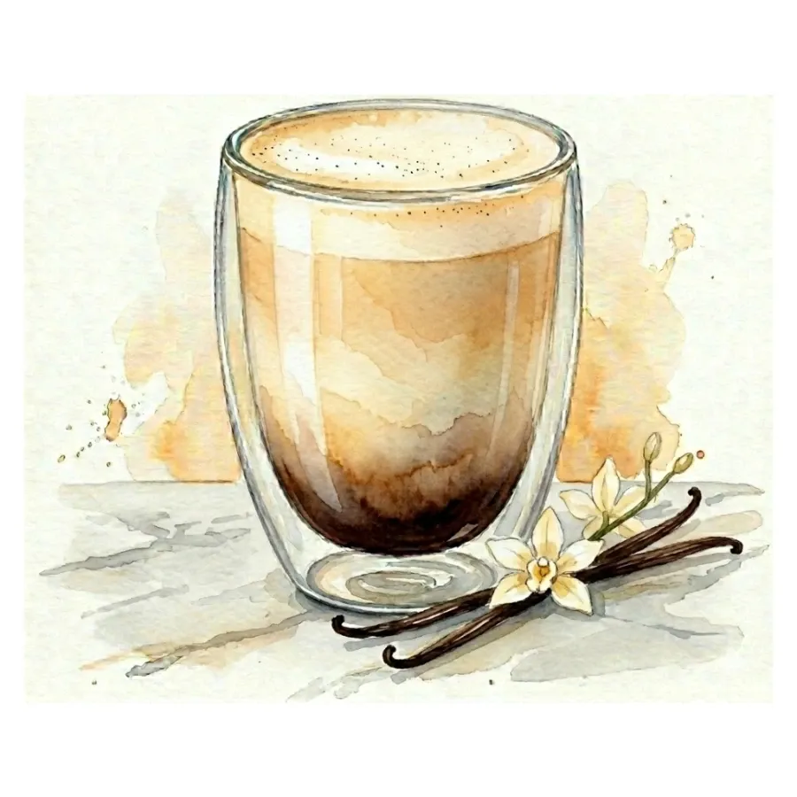 Caffé Vanilya Latte — Oie Café & Cocktail, Antalya