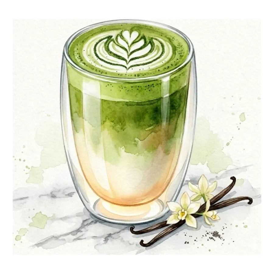 Vanilya Matcha Latte — Oie Café & Cocktail, Antalya